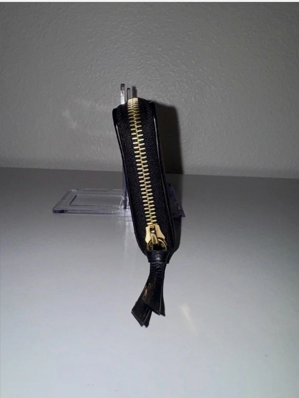 Louis Vuitton Bicolor Clemence Portefeuille Empriente Leather Black Long Wallet